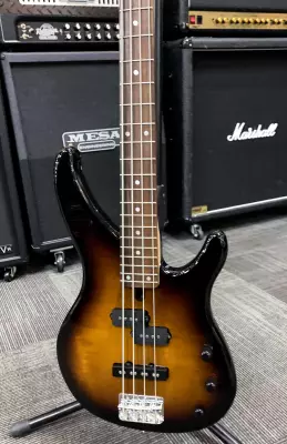 Yamaha - TRBX174EW Exotic Wood 4-String Bass - Tobacco Brown Sunburst